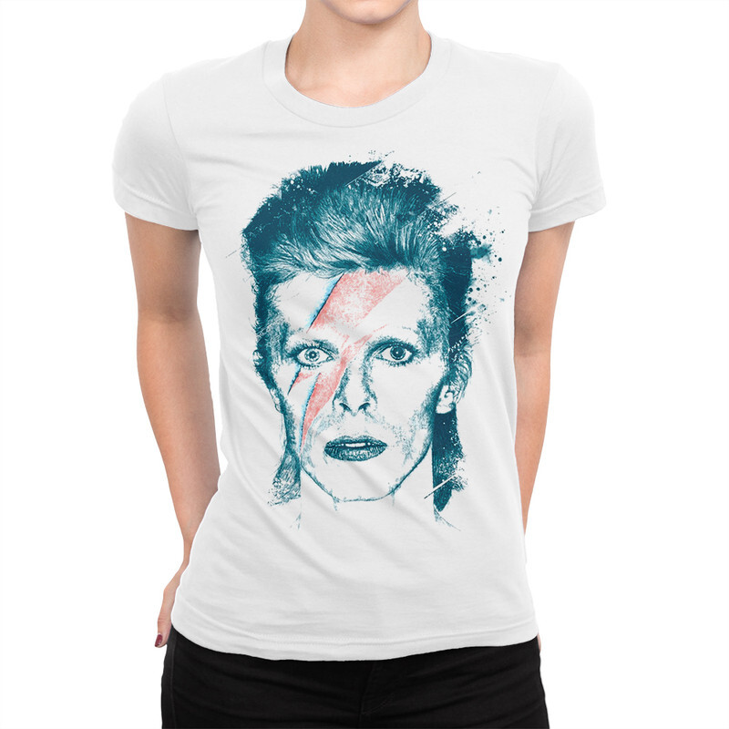 

Футболка женская Dream Shirts David Bowie - Ziggy Stardust 772184111 белая 2XL, David Bowie - Ziggy Stardust 772184111