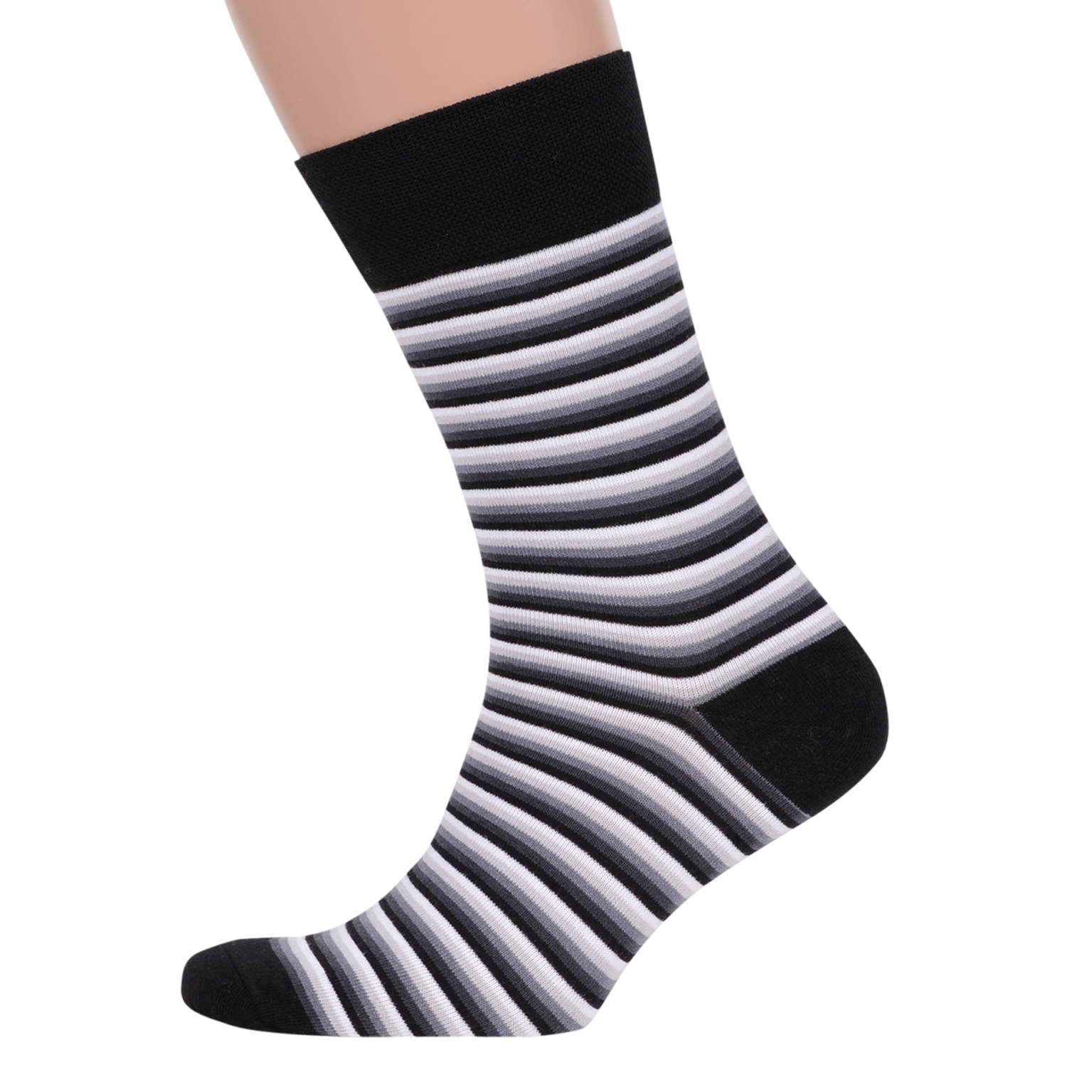 

Носки мужские MoscowSocksClub nm-446 черные 27, Черный;серый, nm-446