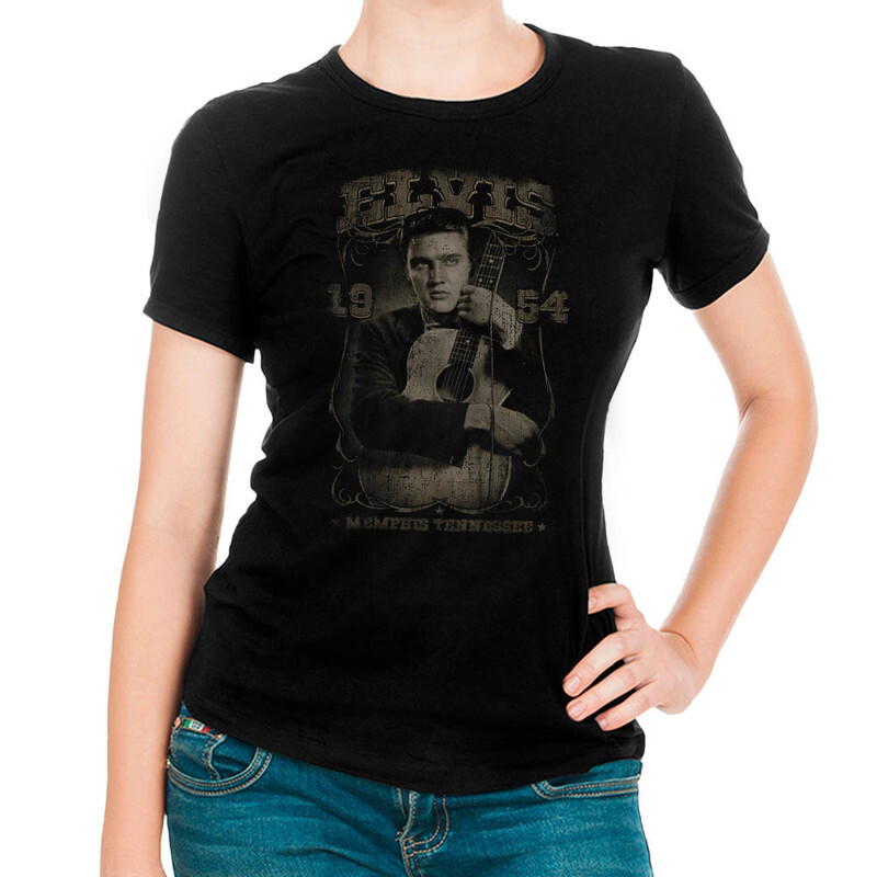 

Футболка женская Dream Shirts Элвис Пресли - Elvis Presley 772188111 черная S, "Элвис Пресли - Elvis Presley" 772188111