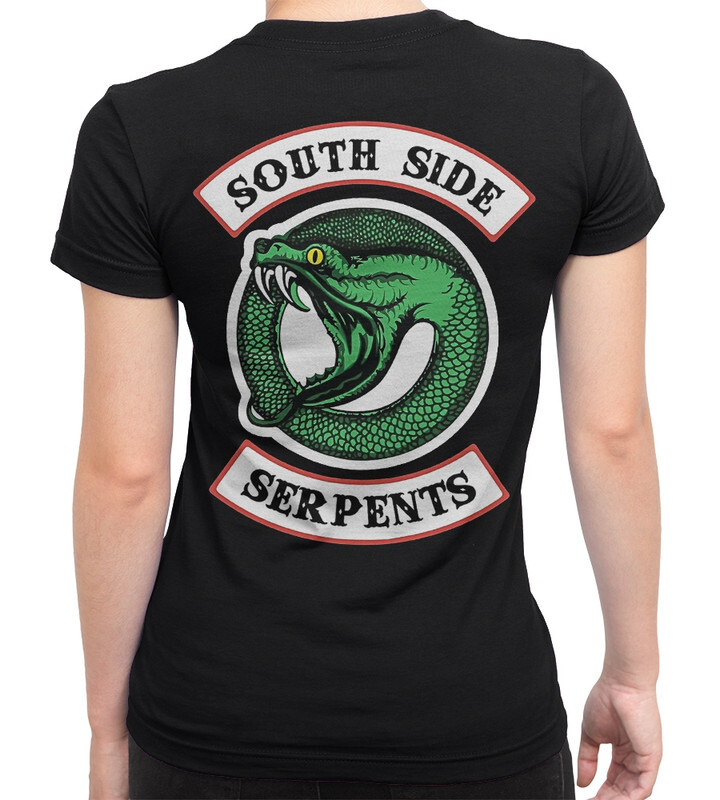 

Футболка женская Dream Shirts Ривердэйл South Side Serpents 772189111 черная 3XL, Ривердэйл South Side Serpents 772189111