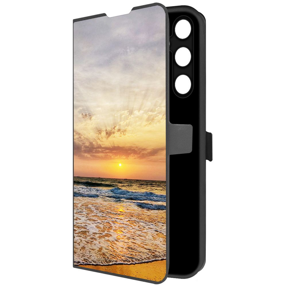 

Чехол-книжка Krutoff Eco Book для Samsung Galaxy A55 5G (A556) Индия, Пляжи Гоа (черный)