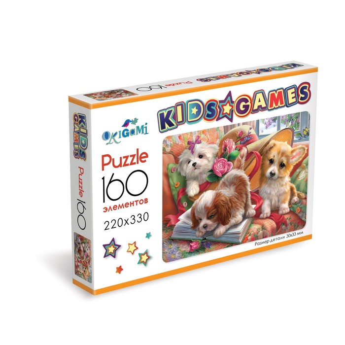 

Origami Пазл Kids games Корги, 160 элементов