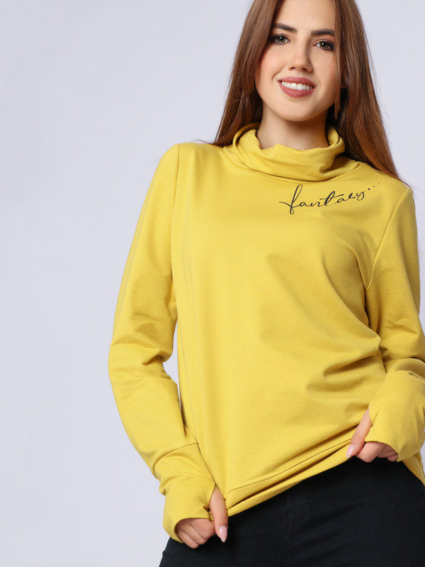 

Лонгслив женский Fashion Margo ДЖ021 желтый 44 RU, ДЖ021