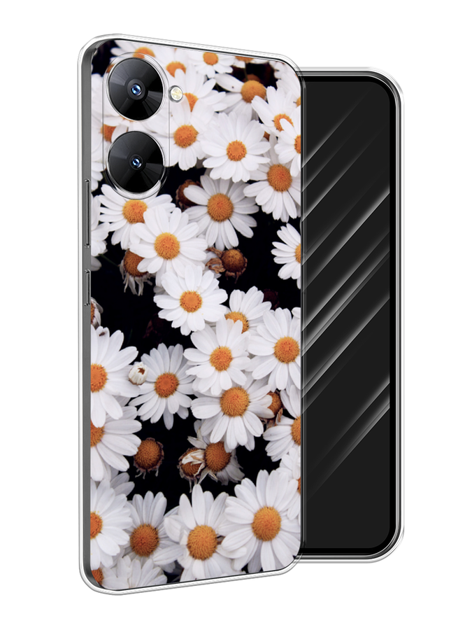 

Чехол Awog на Realme V30 5G/V30T 5G "Ромашковое поле", Белый, 2513450-4