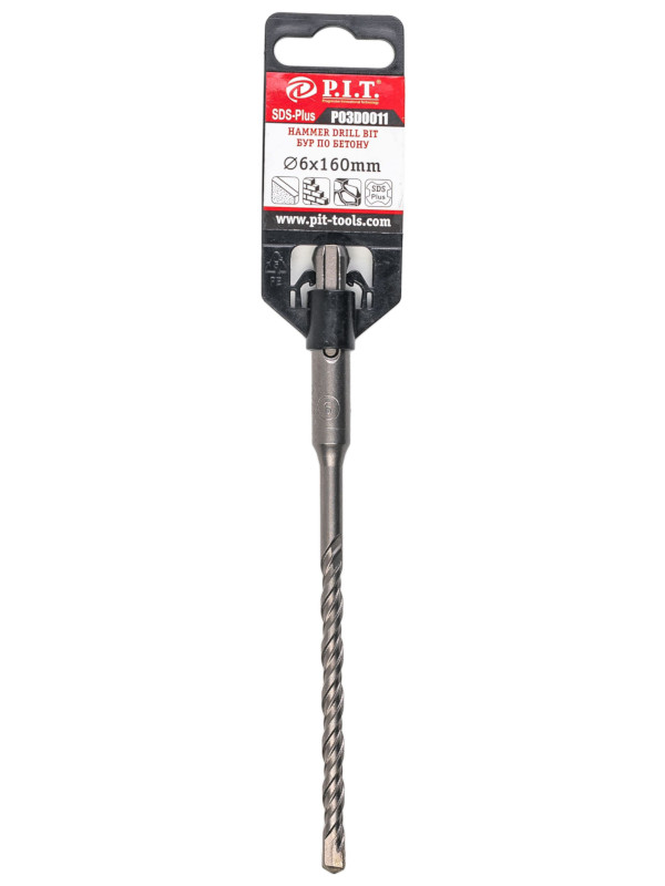 

Бур P.I.T. SDS Plus 6х160mm по бетону P03D0011, P03D0011