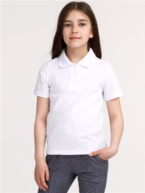 Поло детское Апрель 1ДДПК2801090, белый, 146