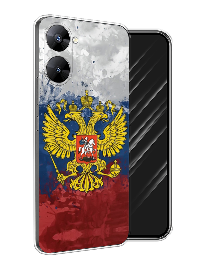 

Чехол Awog на Realme V30 5G/V30T 5G "РФ", Белый;синий;красный, 2513450-5