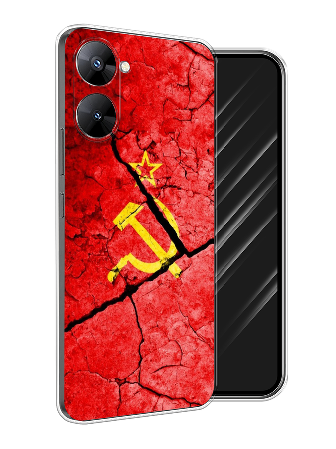 

Чехол Awog на Realme V30 5G/V30T 5G "СССР", Красный;черный;желтый, 2513450-5