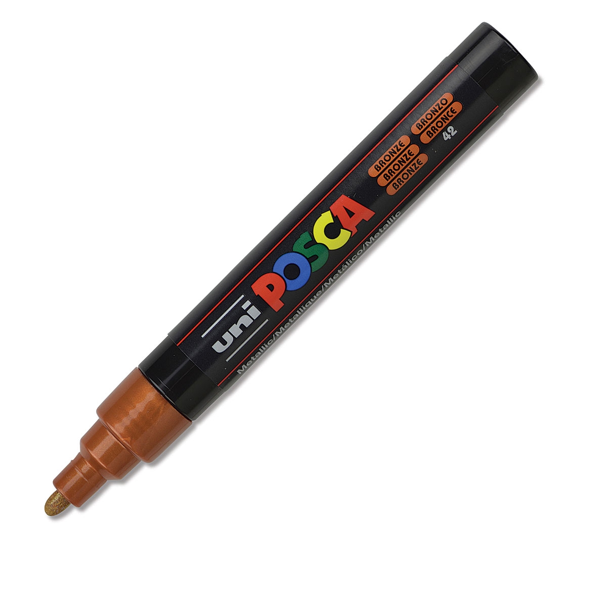 

Маркер Uni POSCA PC-5M 1,8-2,5мм овальный (бронзовый (bronze) 42), Коричневый