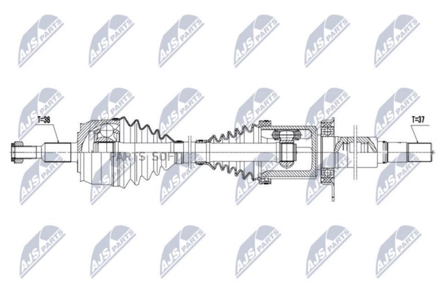 Полуось NTY NPWVW131