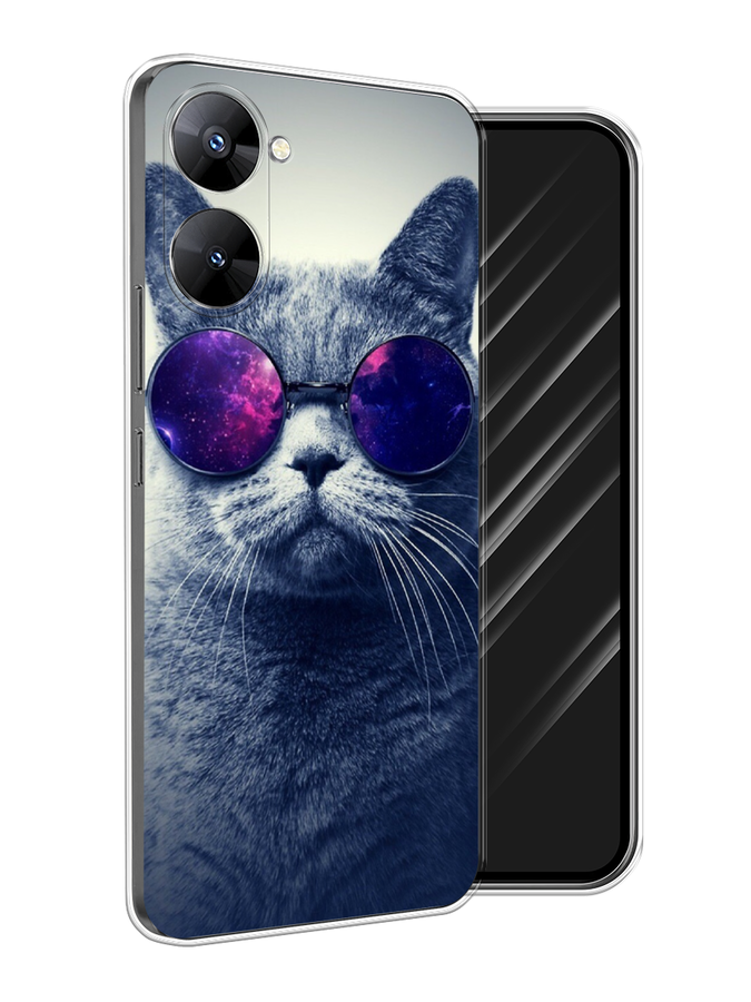 

Чехол Awog на Realme V30 5G/V30T 5G "Космический кот", Бордовый, 2513450-1