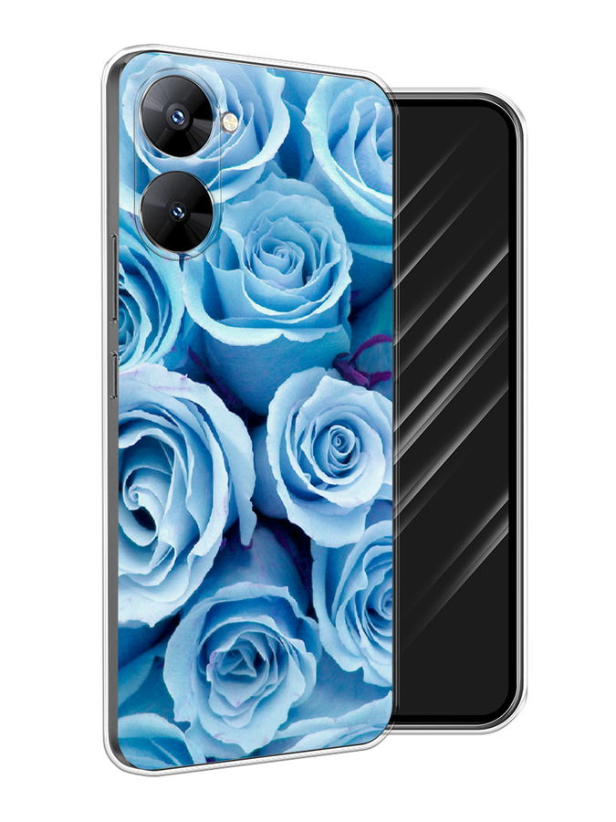 

Чехол Awog на Realme V30 5G/V30T 5G "Лазурные розы", Голубой, 2513450-8