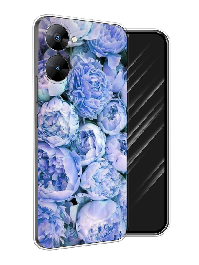 

Чехол Awog на Realme V30 5G/V30T 5G "Пионы голубые", Голубой, 2513450-8
