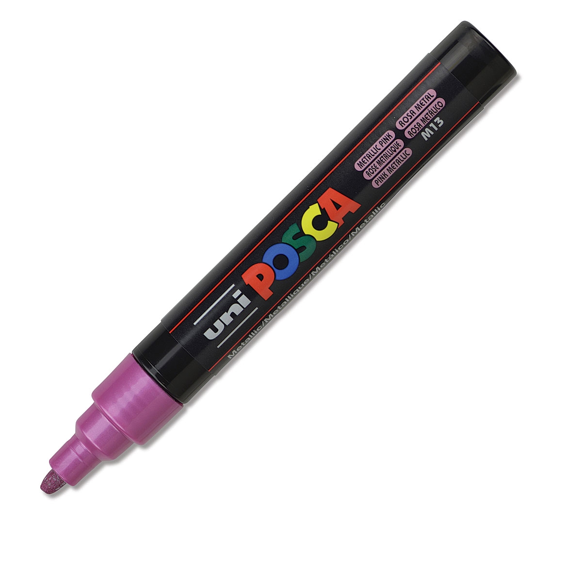 

Маркер Uni POSCA PC-5M 1,8-2,5мм овальный (розовый металлик (metallic pink) M13)