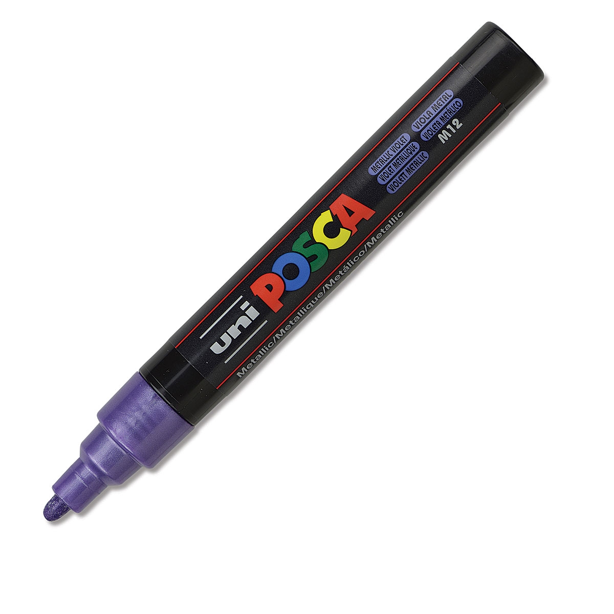 

Маркер Uni POSCA PC-5M 1,8-2,5мм овальный (фиолетовый металлик (metallic violet) M12)