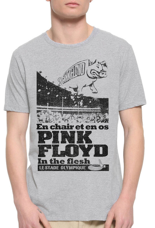 фото Футболка мужская dreamshirts pink floyd - пинк флойд серая 2xl