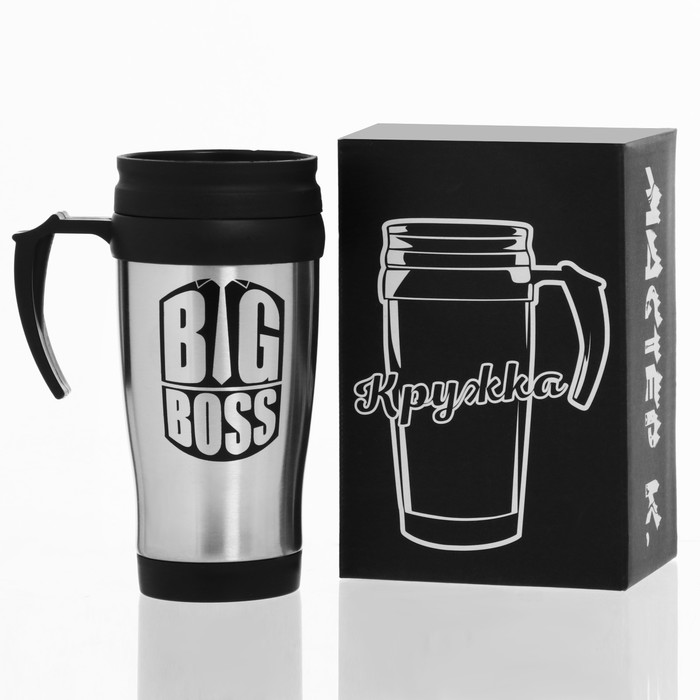 

Термокружка Big Boss, 350 мл, Серебристый;черный