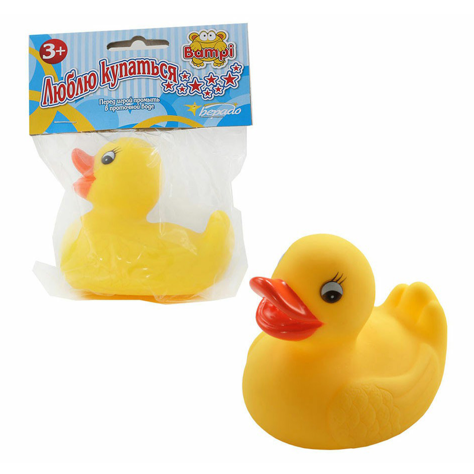 

Игрушка для ванной Bampi Уточка большая, Желтый