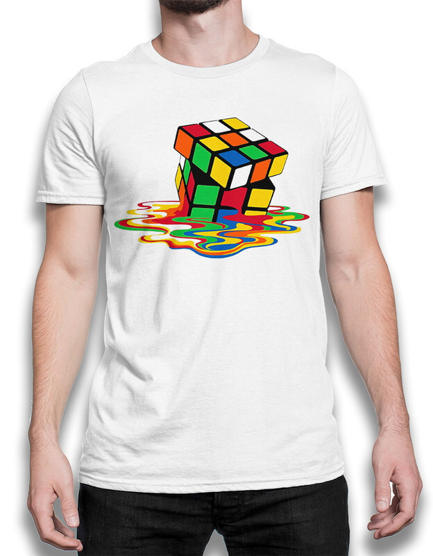 

Футболка мужская Dream Shirts Кубик Рубика белая L, Кубик Рубика