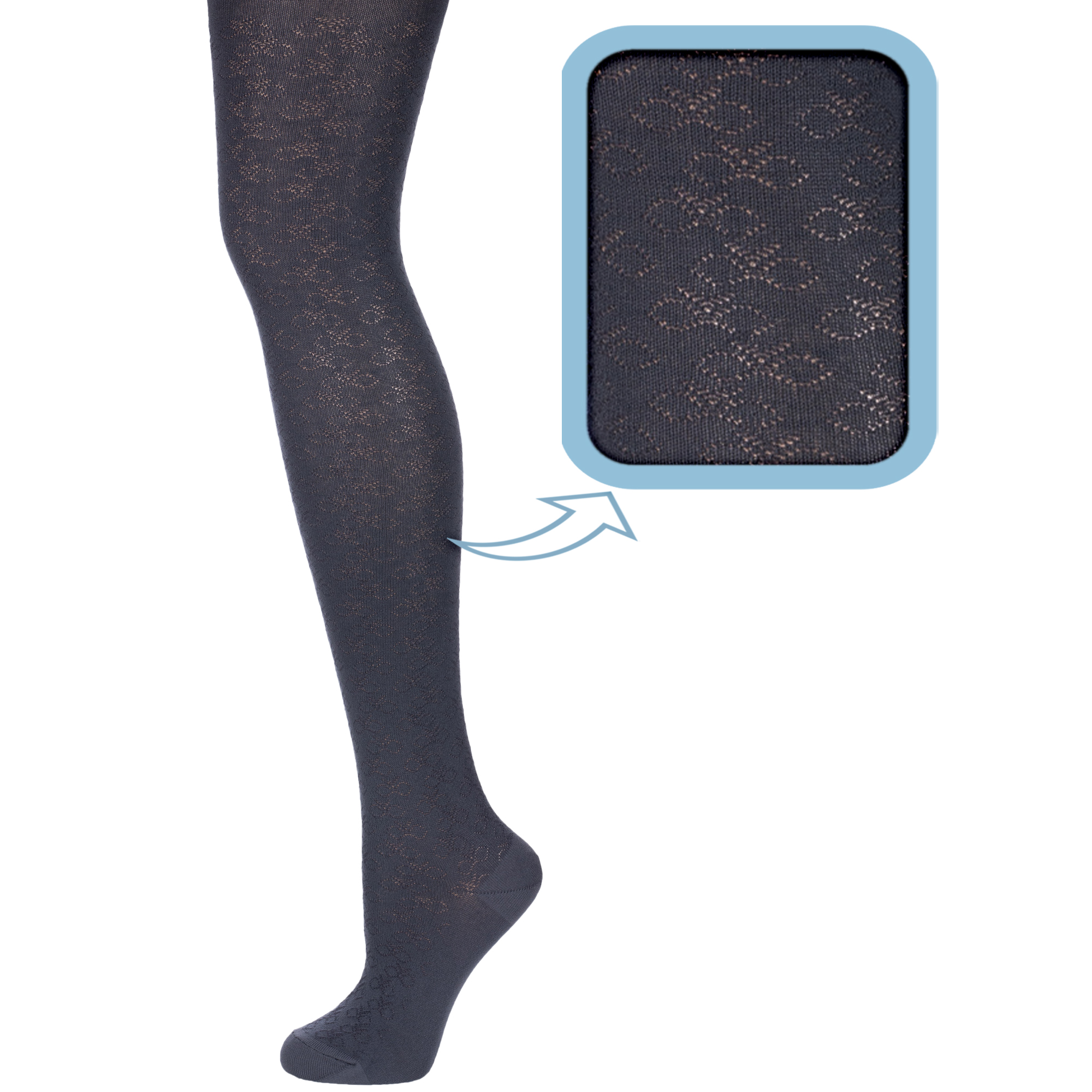 

Колготки детские АКОС CK51802, графитовые, 134-140., CK51802