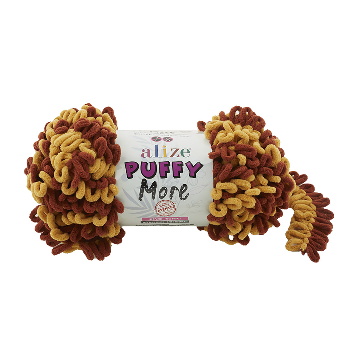

Пряжа ALIZE Puffy More 150г, 11,5м (100% микрополиэстер) (6276), 2 мотка, Puffy More