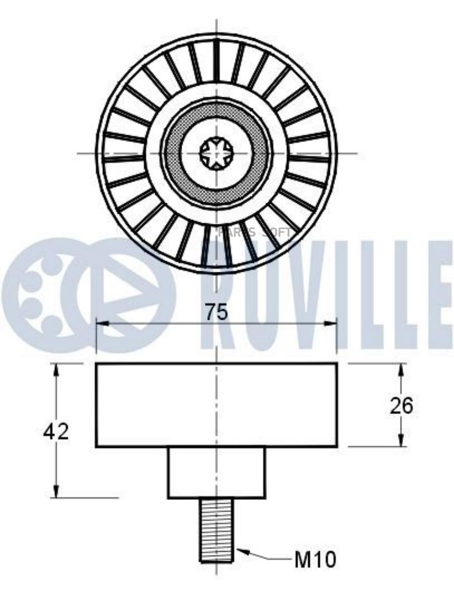 

Ролик Ремня Генератора Bmw E60 (525I,530I),E65 (730I),X3 (E83)(2.5I,3.0I) Ruville 541438