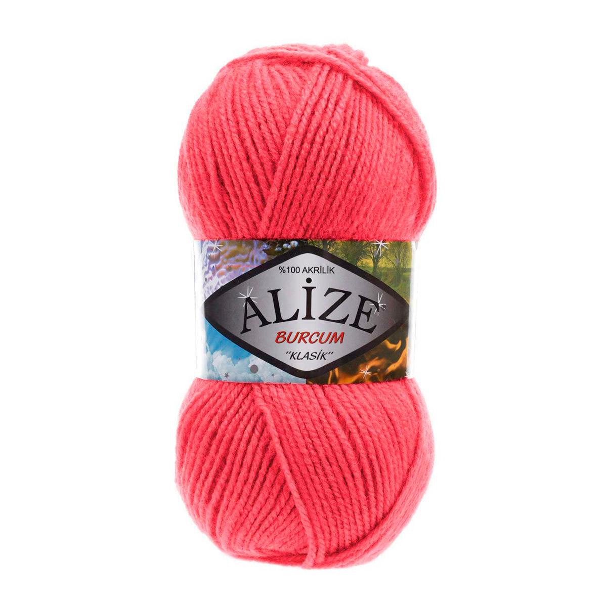 

Пряжа ALIZE BURCUM KLASIK 100гр. 210м (100% Aкрил) (510 розовый леденец)