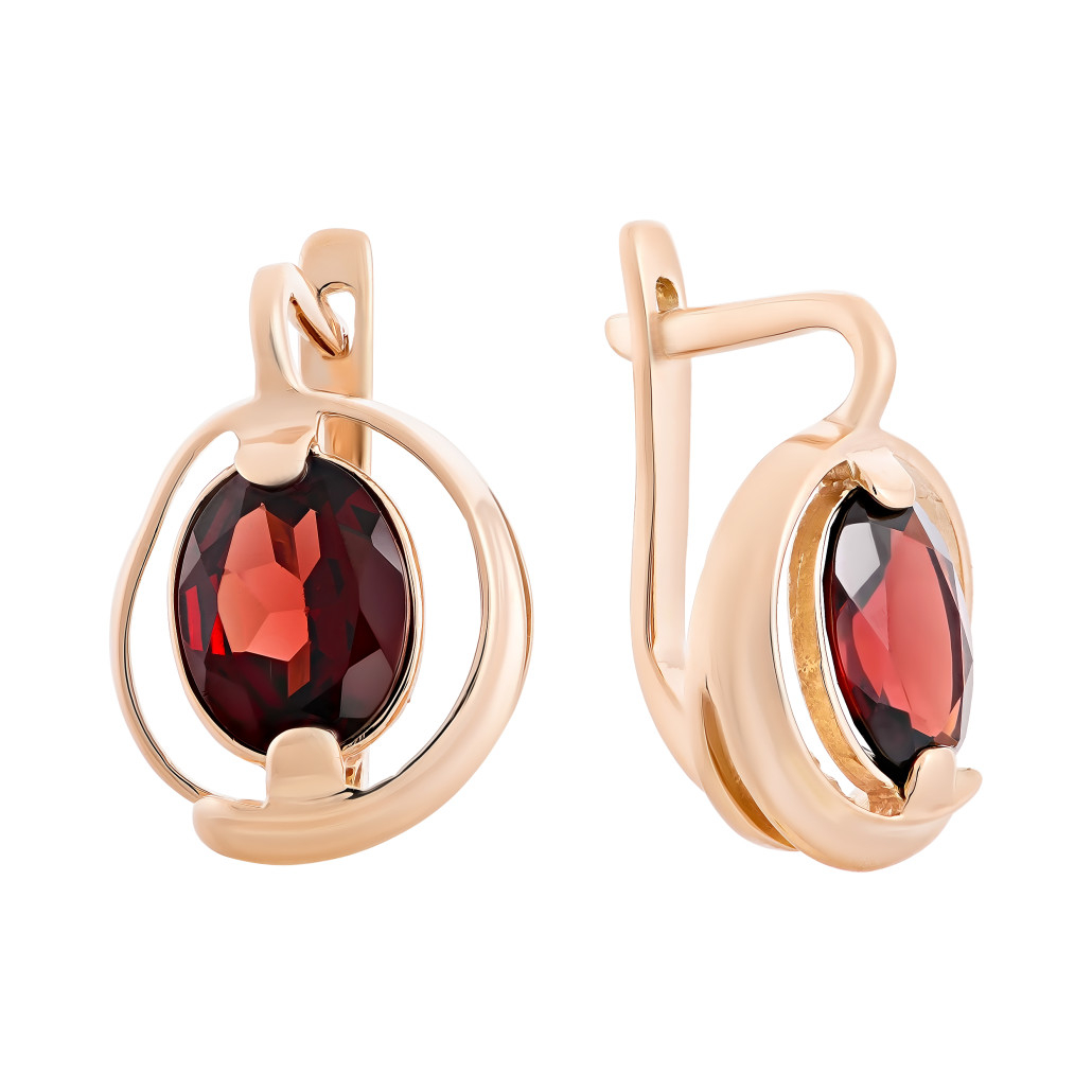 

Серьги из красного золота с гранатом Золото Дисконт 3009200212пд, 3009200212пд