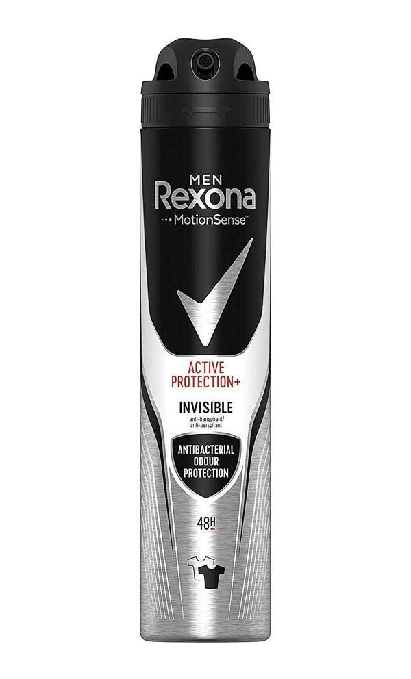 фото Мужской антибактериальный дезодорант–спрей невидимый rexona men active protection+ invis