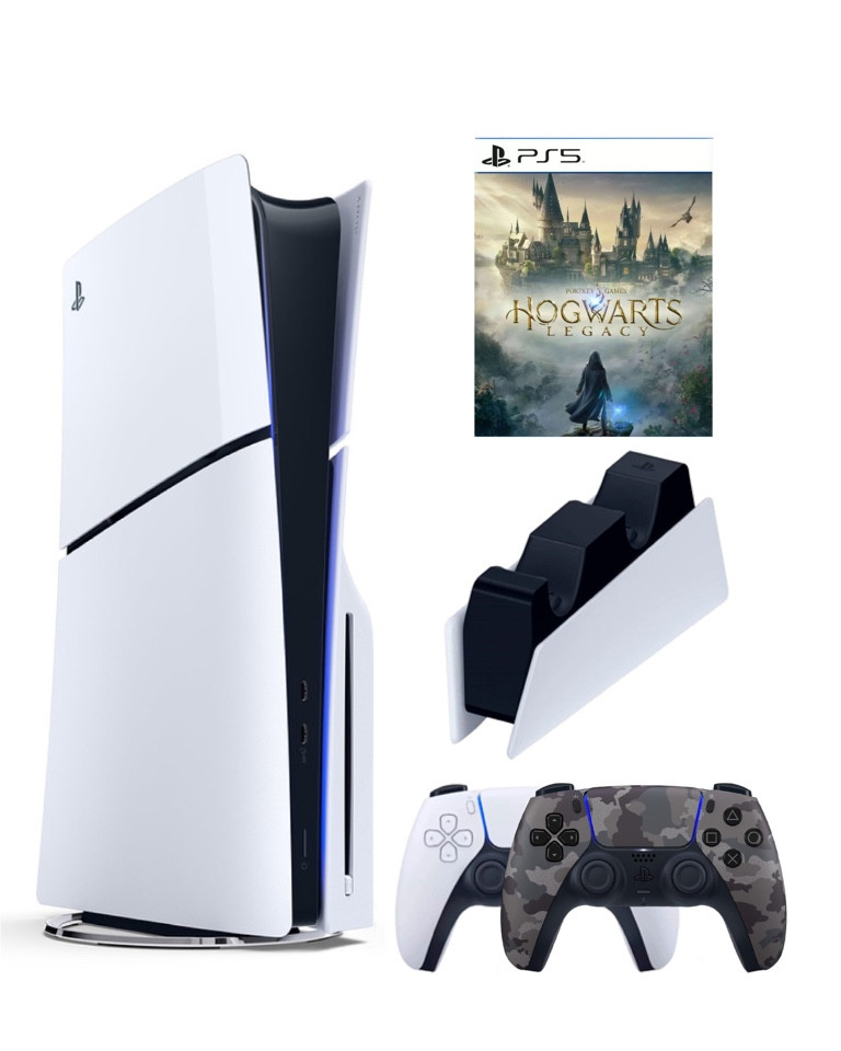 Игровая приставка Sony Playstation 5 Slim 1 Tb+2-ой геймпад(Camo)+ЗУ+Хогартс 100069580704