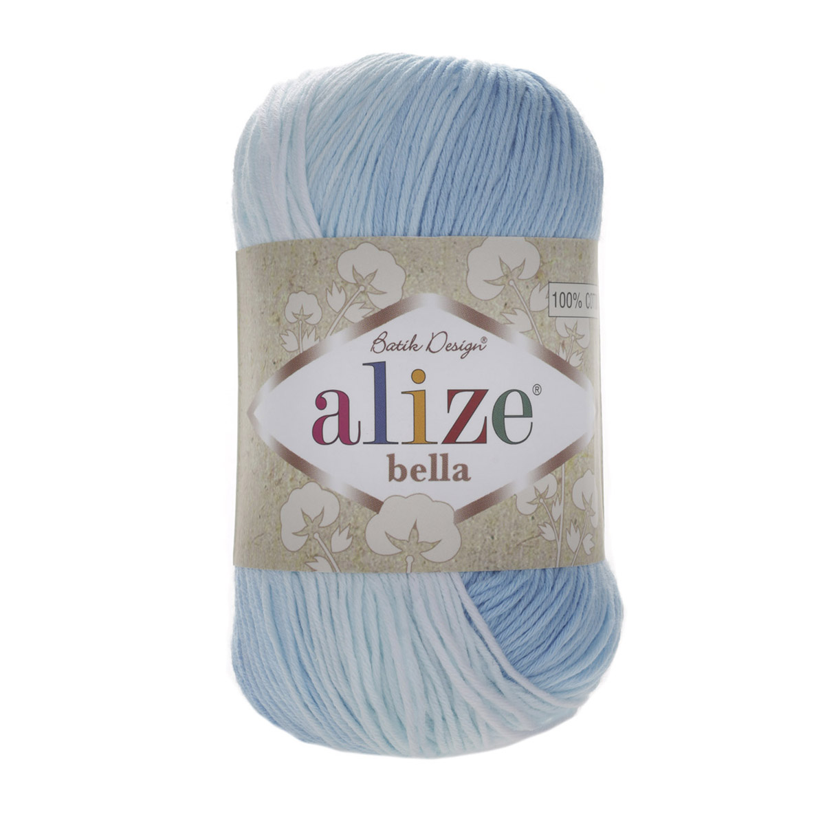 

Пряжа ALIZE Bella Batik 100 100гр. 360м.(100% хлопок) (2130 секционный)