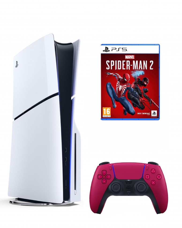

Игровая приставка Sony Playstation 5 Slim 1 Tb+Человек Паук 2 (диск)