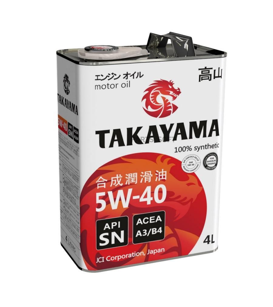 

Моторное масло Takayama Sae 5w40 4л