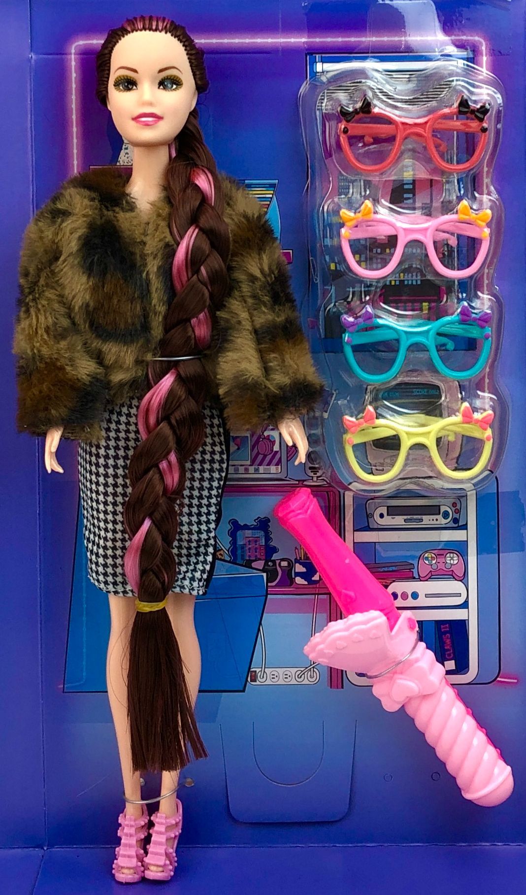 Кукла BETTINA Fashion Girl с длинными волосами, с аксессуарами, шарнирная, 30 см