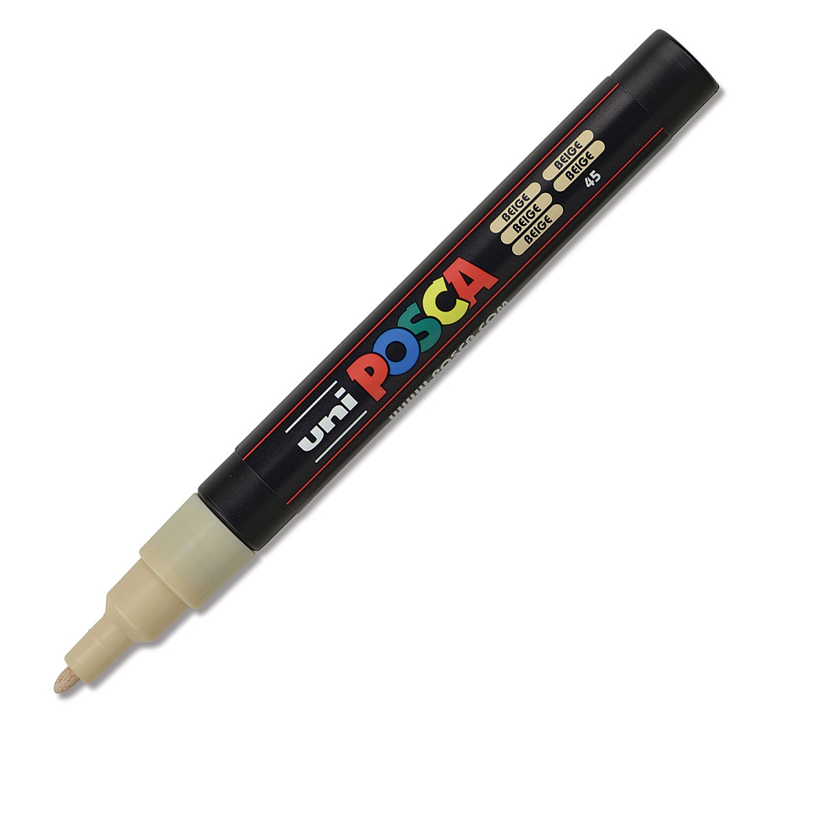 

Маркер Uni POSCA PC-3M 0,9-1,3мм овальный (бежевый (beige) 45), Белый