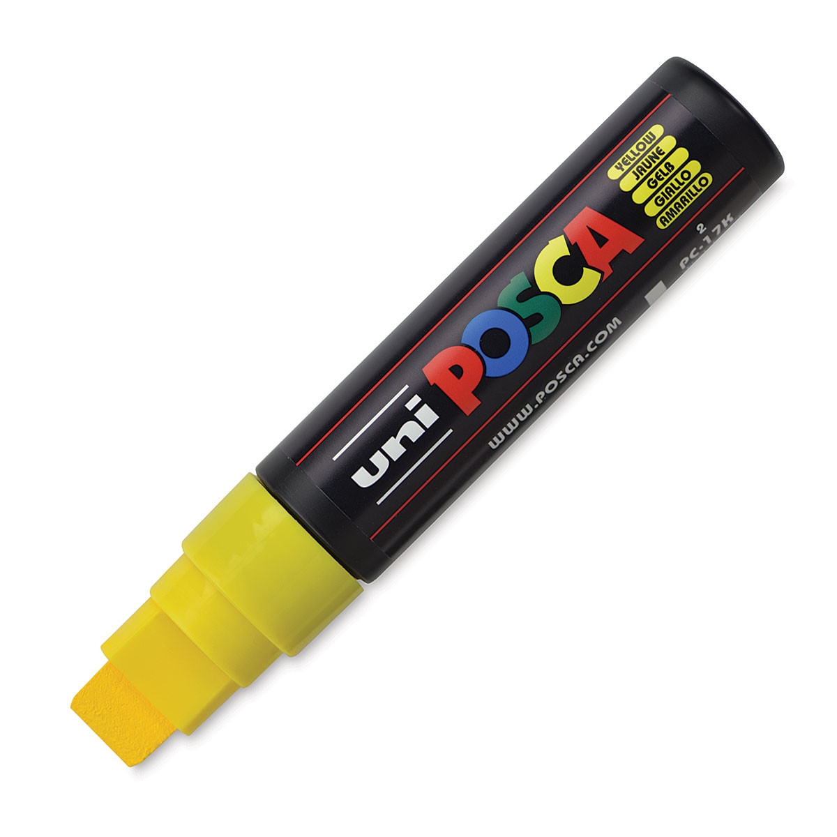 фото Маркер uni posca pc-17k 15мм скошенный (желтый (yellow) 2) uni mitsubishi pencil