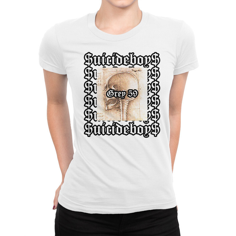 фото Футболка женская dream shirts suicideboys - grey 59 889922111 белая l