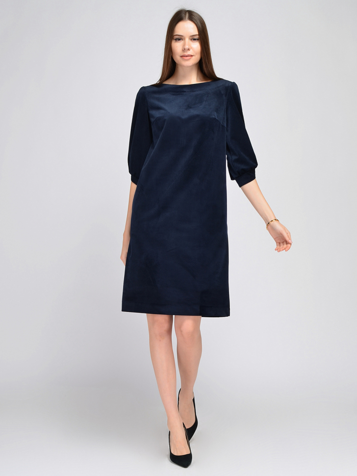 

Платье женское Viserdi 10326 синее 44, Синий, 10326