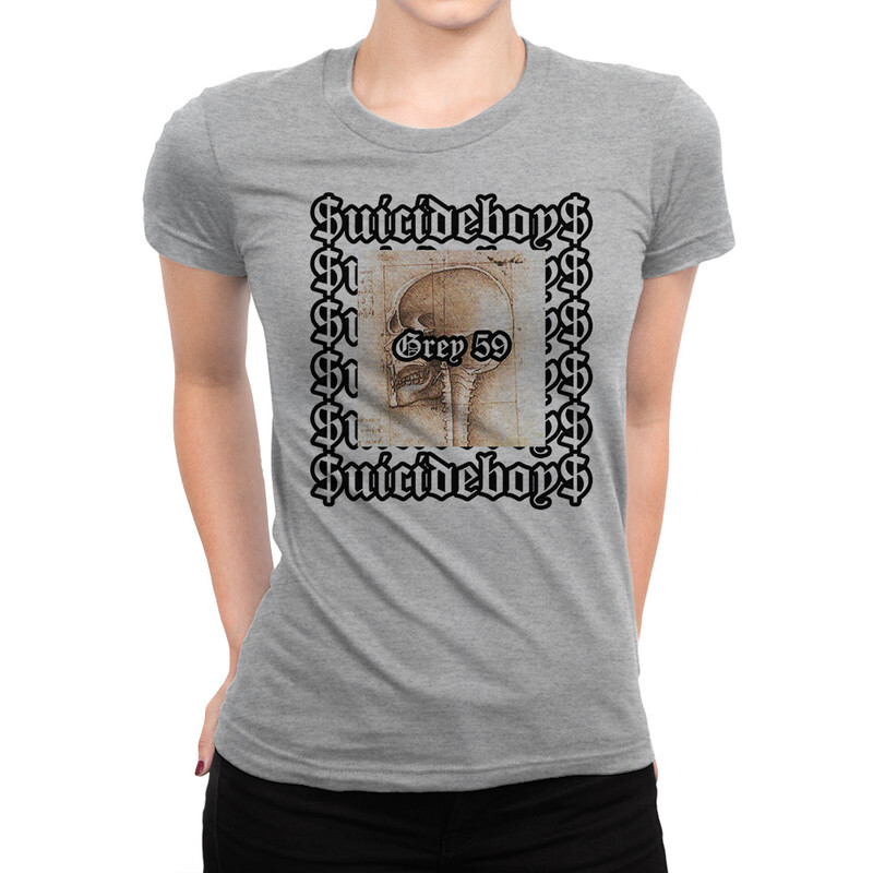 

Футболка женская Dream Shirts SuicideboyS - Grey 59 889922111 серая L, SuicideboyS - Grey 59 889922111