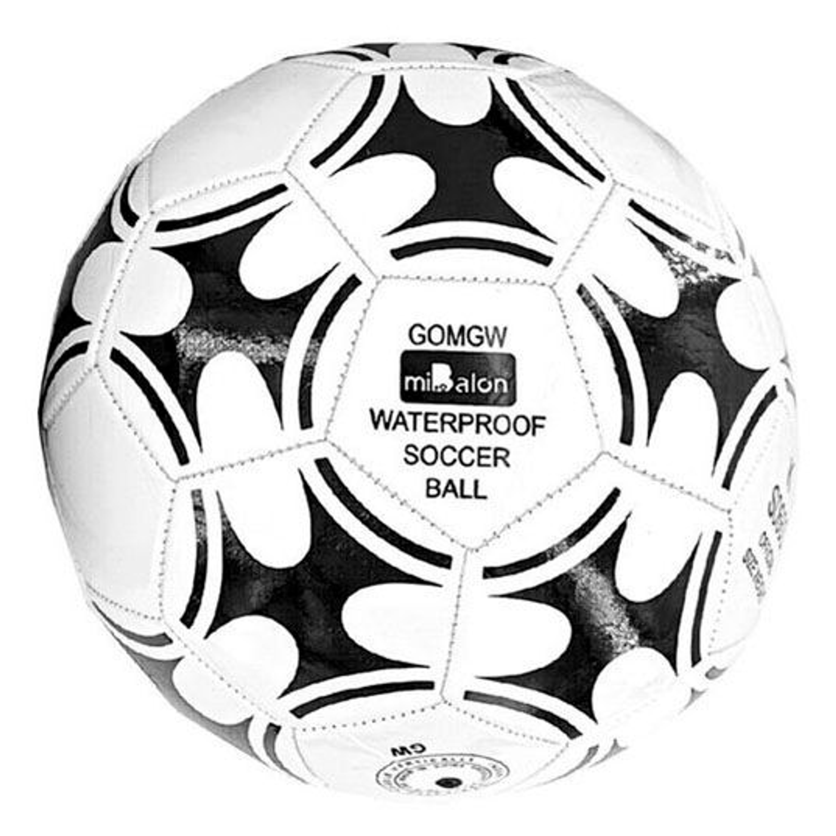 Мяч футбольный Mibalon T115797 черно-белый