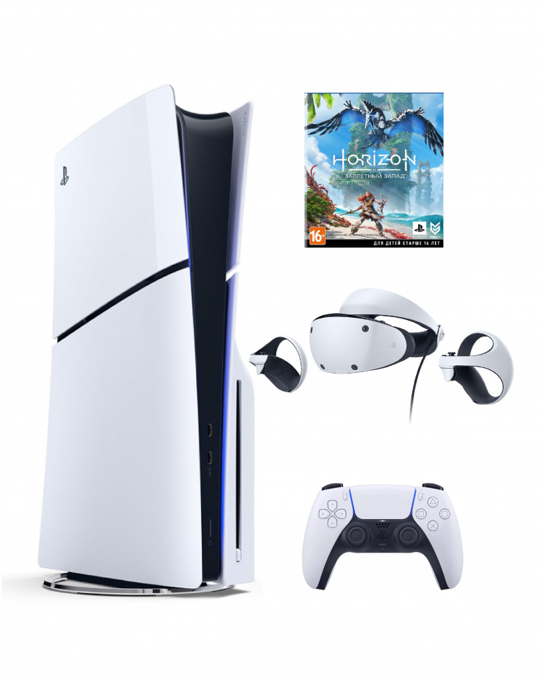 

Игровая приставка Sony PlayStation 5 1 TB (Slim)+Шлем Sony Playstation VR 2+Horizon