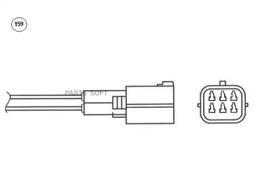 

Кислородный датчик NGK №94805 LZA07-MD5