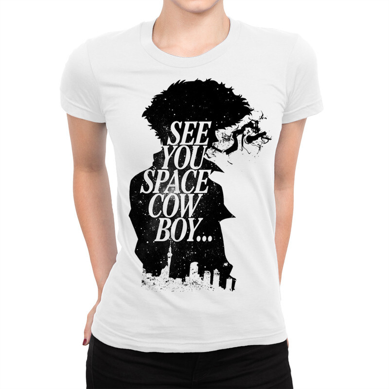 

Футболка женская Dream Shirts Ковбой Бибоп - Спайк Шпигель 889965111 белая L, Ковбой Бибоп - Спайк Шпигель 889965111