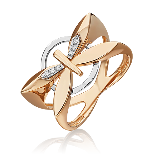 

Кольцо из золота р. 18 PLATINA jewelry 01-5493-00-101-1111, бриллиант, 01-5493-00-101-1111