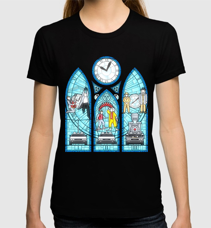 

Футболка женская Dream Shirts Назад в будущее 927582111 черная XS, Назад в будущее 927582111