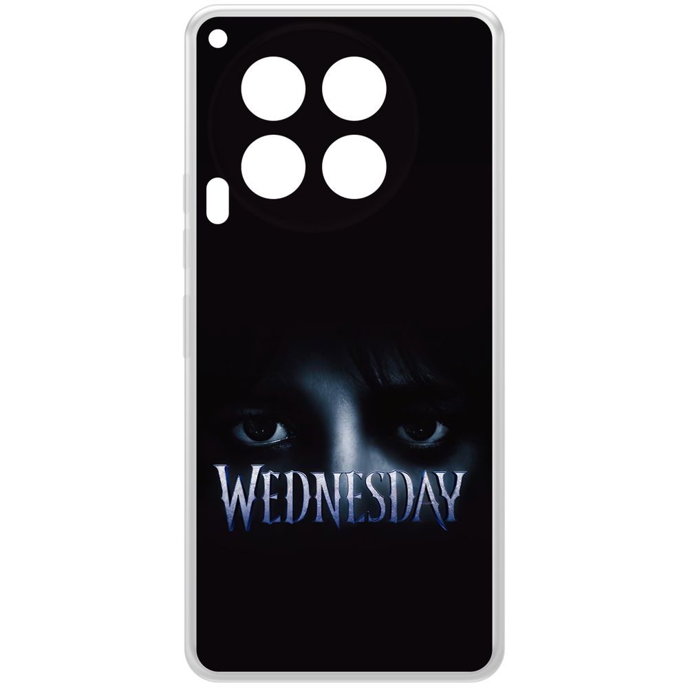 Чехол-накладка Krutoff Clear Case Уэнсдей Аддамс - Логотип для TECNO Camon 30 5G
