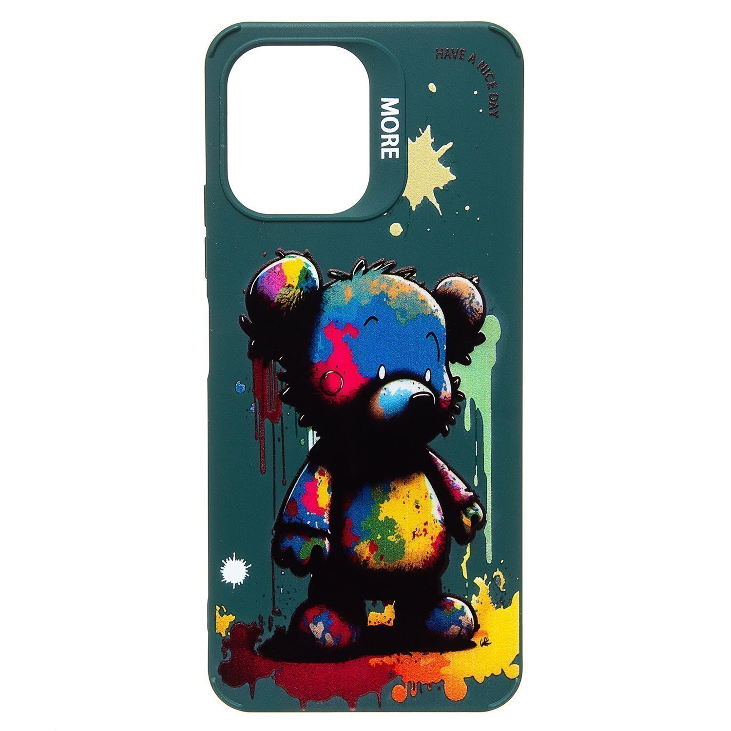 

Чехол Xiaomi Redmi 12 (23053RN02Y) силиконовый (рис. 335/медведь) <темно-зеленый>