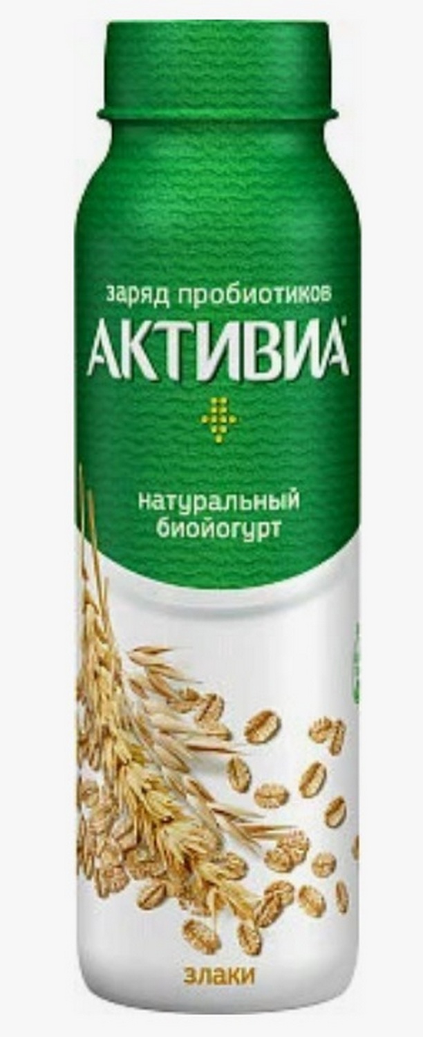 

Питьевой йогурт Активиа злаки 2,2% 290 г бзмж