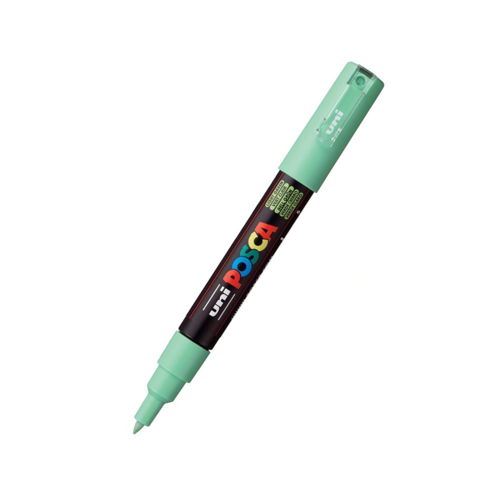 

Маркер Uni POSCA PC-1M 0,7мм овальный (салатовый (light green) 5), Зеленый