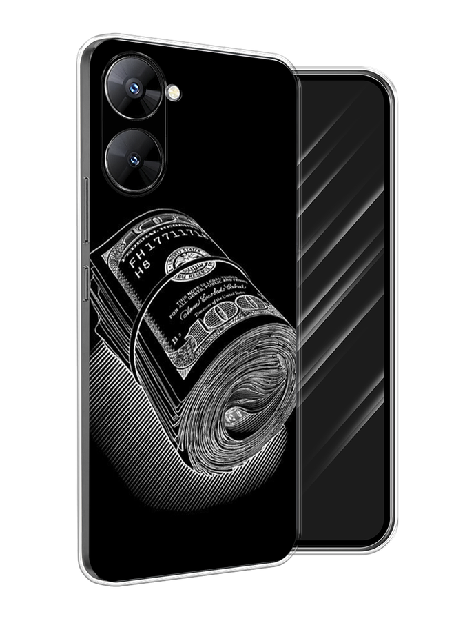 

Чехол Awog на Realme V30 5G/V30T 5G "Кубышка денег", Черный;серебристый, 2513450-5